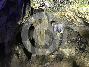 Pray place in Ialominta cave