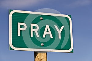 Pray Sign