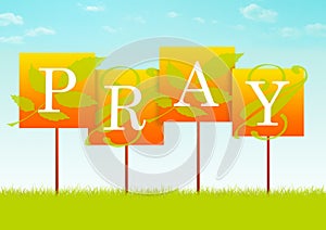 Pray Sign photo