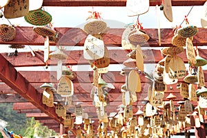 Pray wood decoration, Ethnic minority Village