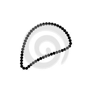 prayer beads icon vector