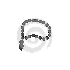 Prayer Beads vector icon
