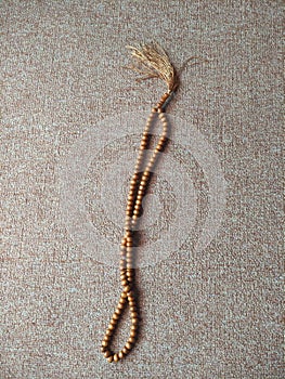 Wooden prayer beads