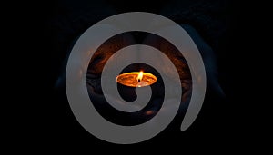 prayer - candle in hands