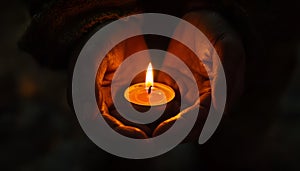 prayer - candle in hands