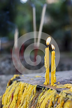 Prayer candles photo