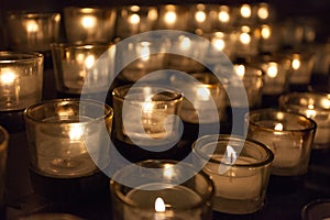 Prayer Candles in a church