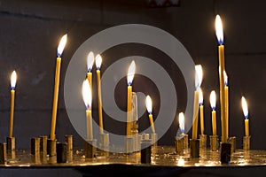 Prayer Candles in orthodoxy church