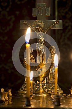 Prayer Candles in orthodoxy church