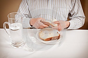 Prayer and Fasting bread and water