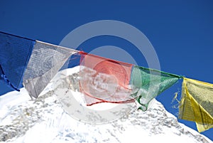 Prayer Flags & Mount Everest