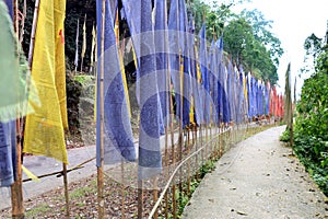 Prayer flags at Namchi in South Sikkim.