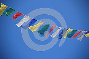 Prayer flags in Nepal.