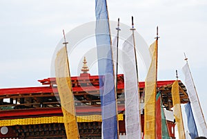 Prayer Flags and Temple