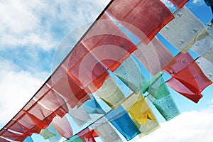 Prayer flags in tibet