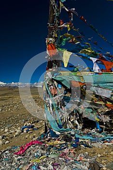 Prayer flags in Tibet