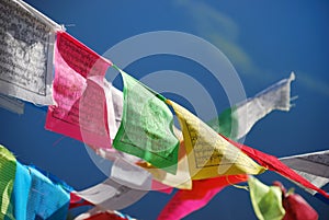 Prayer flags in Tibet