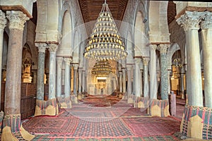 Prayer hall of the Great Mosque of Kairouan