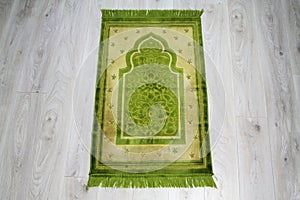 Prayer rug for muslims. photo