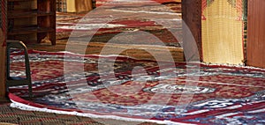 Prayer rugs in the Great Mosque in the Medina of Sousse