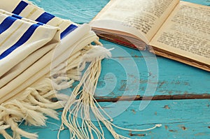 Prayer Shawl - Tallit, jewish religious symbol