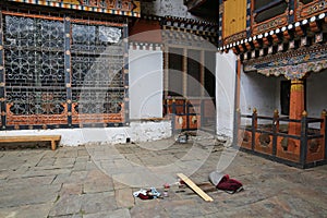 Prayer Space in Bhutanese Buddhist Temple