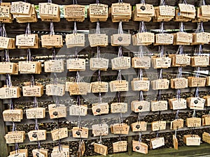 Prayer tablets at Meiji Shrine