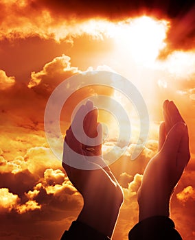 Prayer to heaven photo