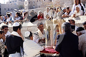 Prayer at the wailing wall