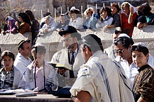 Prayer at the wailing wall