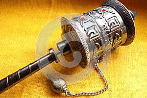 Prayer Wheel in Tibet