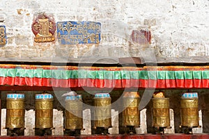 Prayer wheels and Buddhist Scriptures