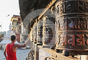 Prayer wheels are mainly used by Tibet and Nepal buddhists