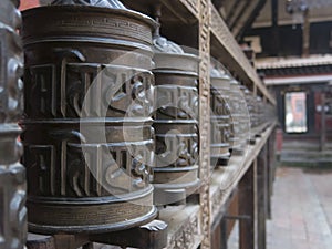 Prayer Wheels in Patan