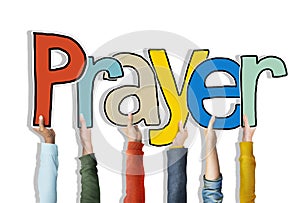 Prayer Word Concepts Isolated on Background