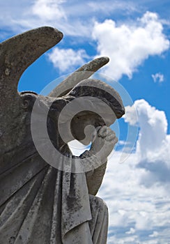 Praying angel - statue