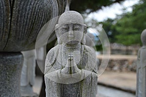 Praying Buddha Statue At Onomichi Japan