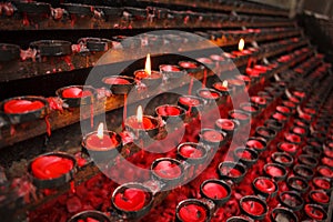 Praying candles