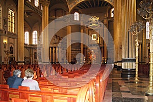 Poland: Basilica in Lichen interior