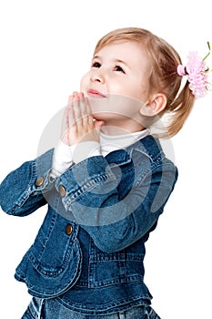 Praying girl