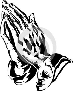 Modlí ruky  obdélník ohraničující tisknutelnou oblast 