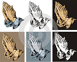 Praying Hands set