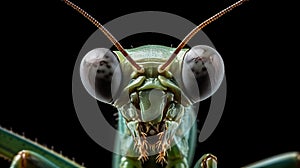 Green Mantis Under The Microscope In David Yarrow Style