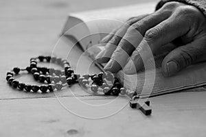 praying to god with black background stock photos stock photo