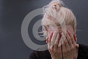 praying to God worshipping with hands together with people stock image stock photo