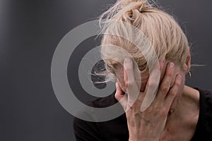 praying to God worshipping with hands together with people stock image stock photo