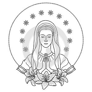 Praying Virgin Mary