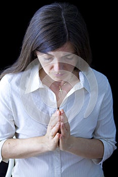 Praying woman