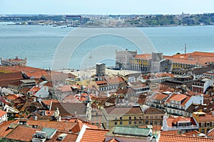 Praca do Comercio and Tejo River, Lisbon photo