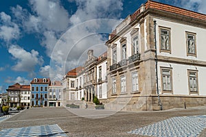 PraÃ§a da Republica is located in front of the City Hall building in the historic center of the Ovar city. Aveiro, Portugal